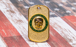 Odd Shape Dog Tag Style Challenge Coin