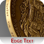 Stamped Edge Text on Coin Option